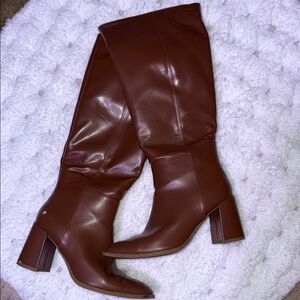 Elegant Brown Knee-High Boots